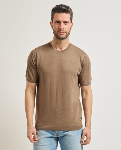 Shirt maglia misto seta - in,