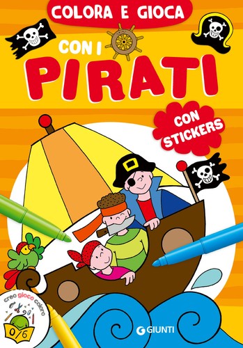 Colora gioca con pirati - colora,
