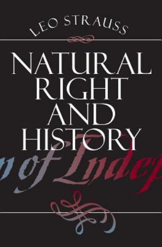 Natural right and - natural, history