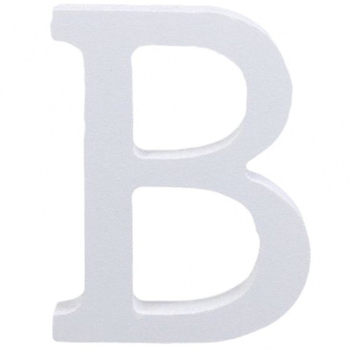 Lettera legno bianco 11cm - bianco,