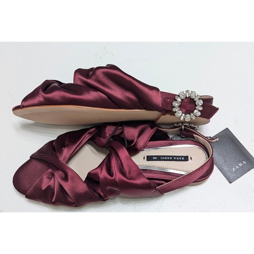 Zara sandali piatti raso - zara,