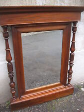 SPECCHIERA UMBERTINA NOCE MASSELLO COLONNE TORNITE CON INTAGLI - FINE 800 EMILIA