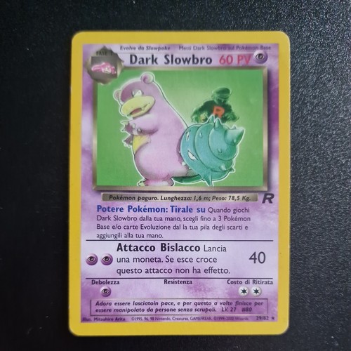 Carta pokémon dark slowbro - dark,