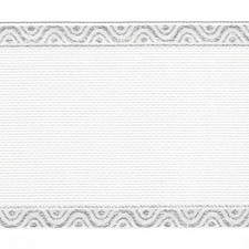 1 M Bianco Con Bordo Argento