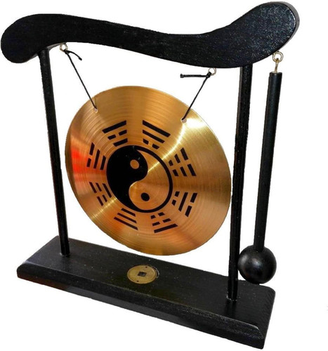 Gong sur socle - yin, yang