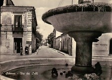 Cartolina siderno via - di, dei