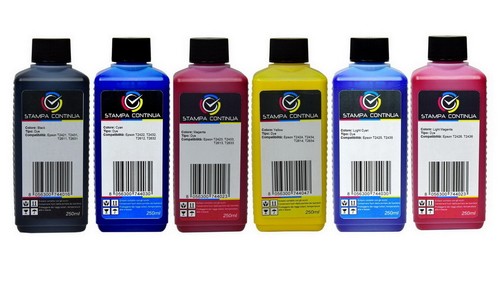 6x250ml inchiostro per - , ciss