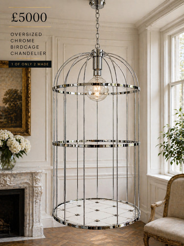 Lampadario gabbia per - lampadario,
