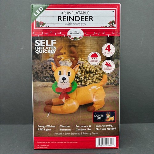 Renna gonfiabile piedi con - renna,