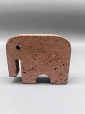 SCULTURA ELEFANTE IN TRAVERTINO DESIGN F.LLI MANNELLI PIETRA DARA MADE IN ITALY