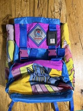 Zaino Scuola Vintage INVICTA "New York" Grafica Central Park, Torri Gemelle,...