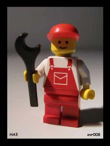 Lego minifig operaio - lego:, edile