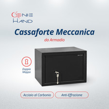 Cassaforte Meccanica a Muro o a Mobile con Chiave a Doppia Mappa di Deposito