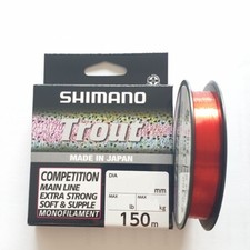 MONOFILO SHIMANO TROUT COMPETITION RED  made in japan SPECIALE TROTA AGONISMO