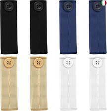 Prasacco 8 estensori elastici in vita per pantaloni, espansori per cintura per