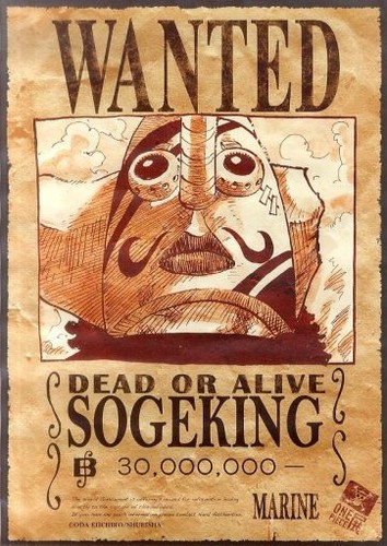 One piece sogeking wanted - piece,