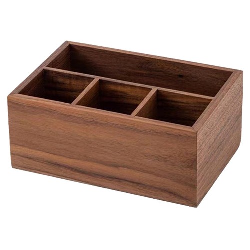 Solid wood storage box for