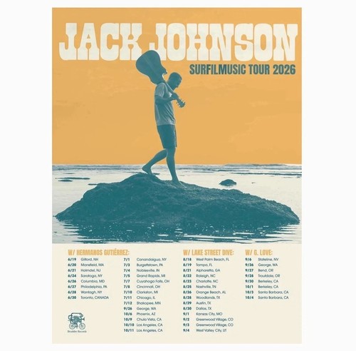Jack johnson surfilmusic tour - johnson,