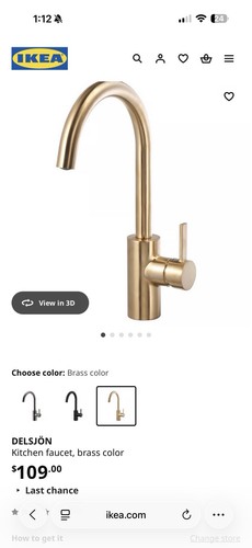 Rubinetto cucina ikea delsjon - rubinetto,