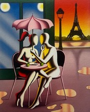 MARK KOSTABI - CAFÉ MON AMOUR - SERIGRAFIA 51x42