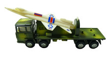 VECCHIO MODELLINO militare US NAVY CAMION RAZZO LANCIA MISSILE  MIRA 1/64