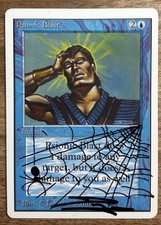 PSIONIC BLAST ALTERED/SIGNED DOUGLAS SHULER UNLIMITED MTG magic The Gathering