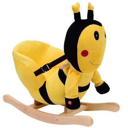 Cavallo dondolo legno ape - a,