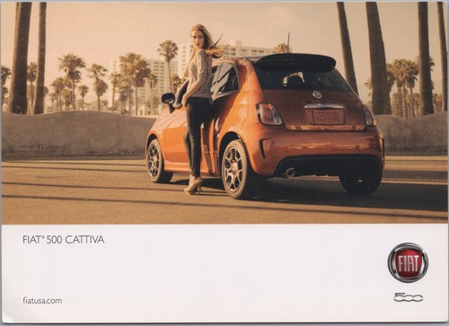 Cartolina pubblicitaria fiat - cartolina,