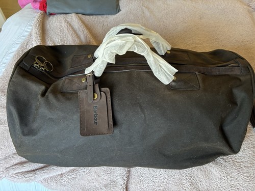 Barbour wax holdall - olive, rara