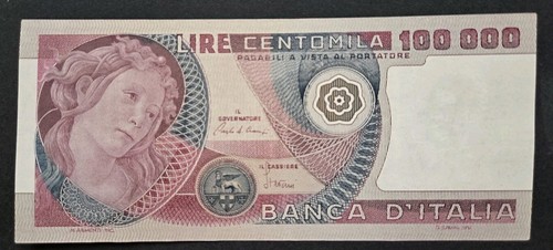 100000 lire botticelli - 100000,