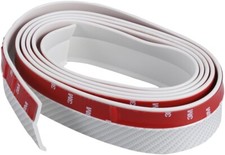 Universale Spoiler Per Paraurti E Porta Battitacco Carbonio Bianco Fascia 2.5M