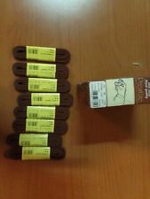 191. Lotto stock. 8 paia di lacci scarpe. Rotonda media. Marrone. cm. 90