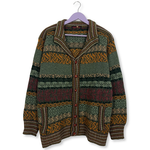 Cardigan vintage 100 lana - 100%,