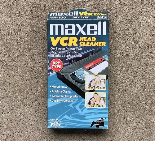 Maxell vcr head cleaner 100 - head,