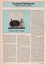Pioneer - PL-400 Turntable -
