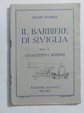 68467 LIBRETTO D'OPERA - G. Rossini - Il barbiere di Siviglia - Ed. Ricordi 1944