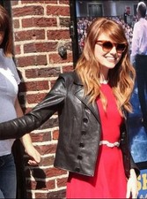 Giacca di pelle nera Emma