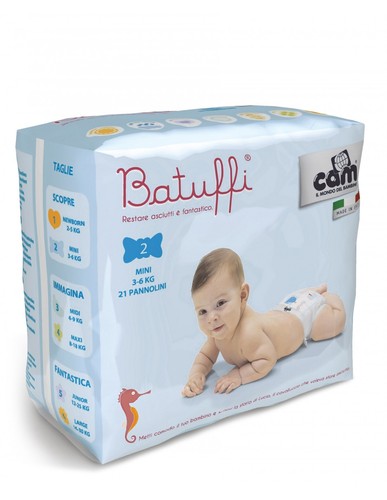 Cam batuffi pannolini 2 - batuffi, tg.2