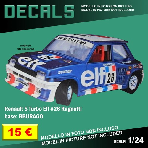 Decals repro renault turbo - renault,