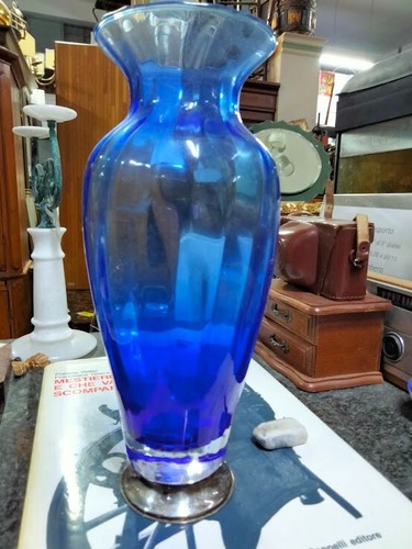 Vaso cristallo argento - cristallo,