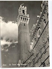 Cartolina Siena La Torre del Mangia 1954 (ar70) ^