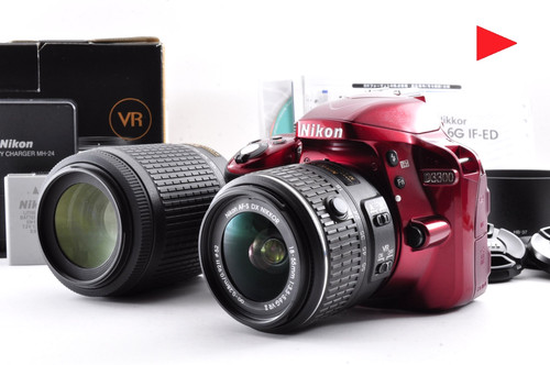 Nikon d3300 dslr double zoom - nikon,