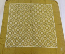 FOULARD 100% PURA SETA SILK VINTAGE DONNA YVES SAINT LAURENT (1757) 66cm x 68cm