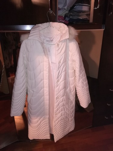 Piumino lungo bianco - , con