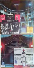 LIGABUE COFANETTO GIRO D'ITALIA LP + 45 GIRI LIGABUE E ORAZERO ANIME IN PLEXIGLA