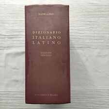 DIZIONARIO ITALIANO-LATINO BADELLINO ROSENBERG & SELLIER 1970 EDIZIONE SPECIALE