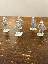 Davy Croket-Fort Alamo-5 soldatini-Soldatino in piombo  54mm