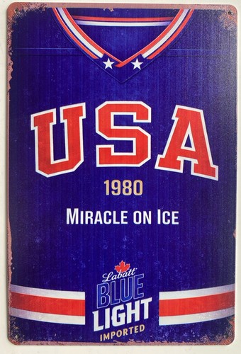 Insegna birra luce blu usa - insegna,