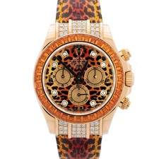 Orologio Rolex Daytona oro giallo FABBRICA ARANCIONE ZAFFIRO DIAMANTE 116598 SACO B+P