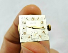 OROLOGIO VINTAGE ART DECO DA DONNA QUADRATO FESTINA FUNZIONANTE LADY